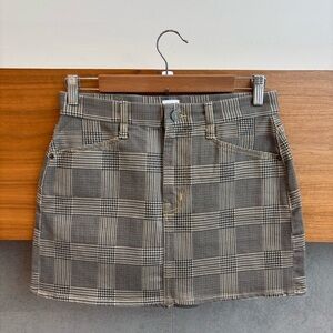 NWOT EDWIN  ANTHROPOLOGIE SAMPLE ABBEY SLATE MINI SKIRT, SIZE 26